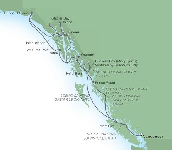 14-Day Glacier Bay, Fjords & Canadian Inside Passage