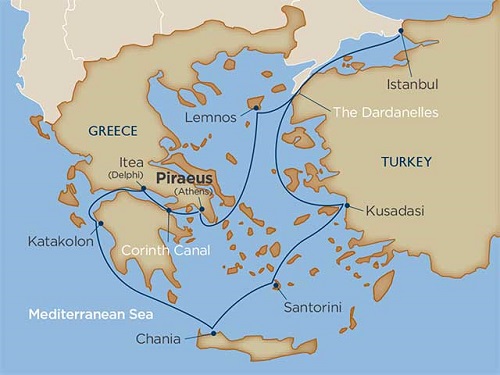 10 days - Greece via the Corinth Canal & Turkey: The Marvels of Ancient Rivals