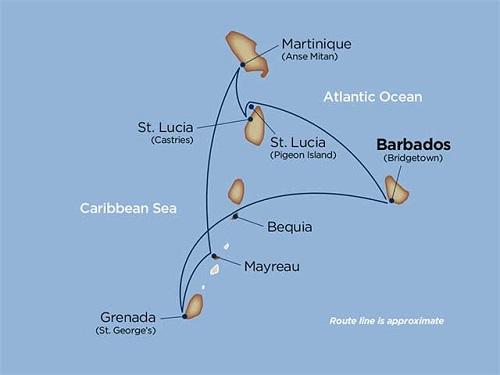 7 days - Jewels of the Windward Islands [Bridgetown to Bridgetown]
